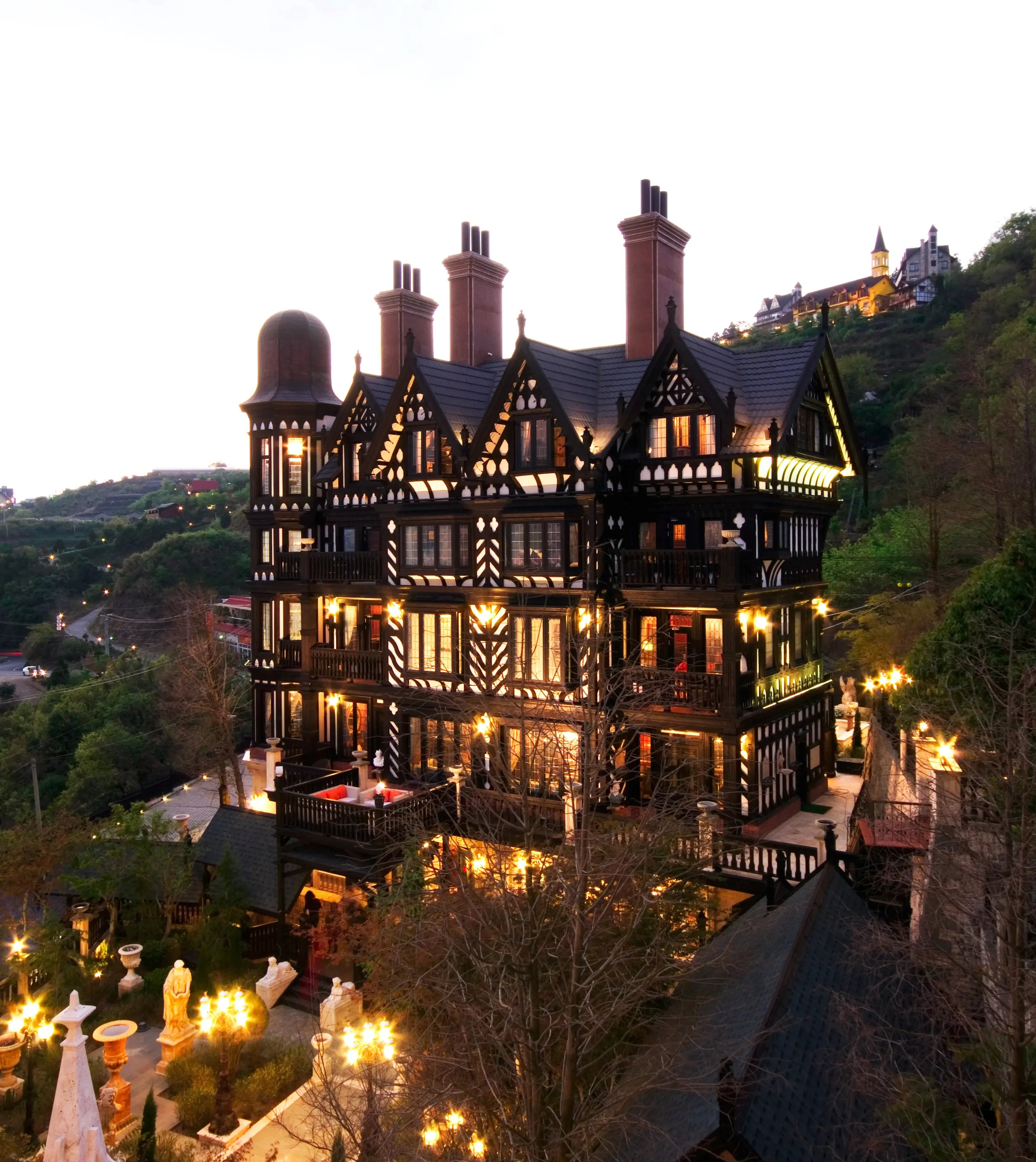 清境老英格蘭莊半木結構外牆