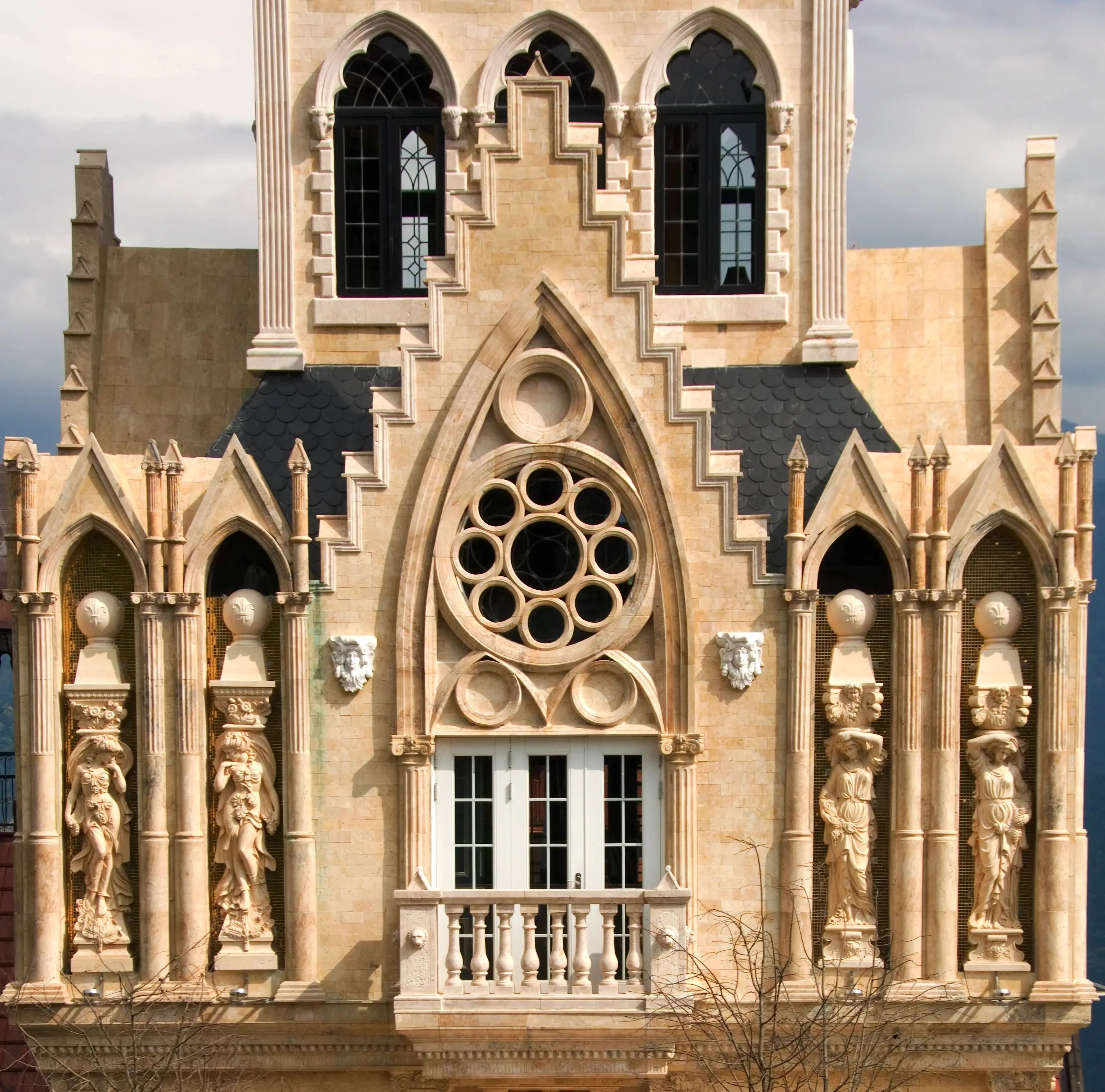 清境老英格蘭莊園歌德玫瑰花窗